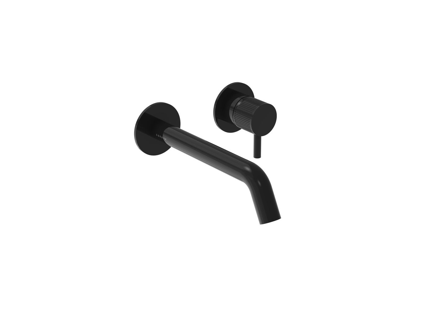 COS 2 Plate Wall mounted Basin Mixer KIT - w/ Classic spout (170mm) w/ Fluted handle