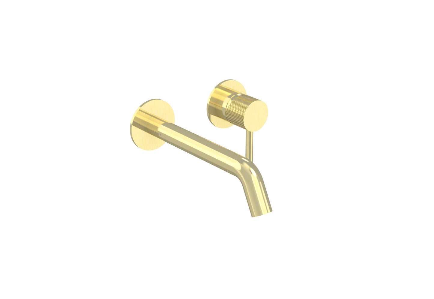 COS 2 Plate Wall mounted Basin Mixer KIT - w/ Classic spout (170mm) w/ Knurled handle
