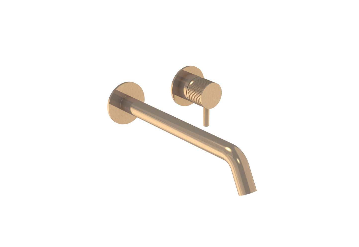 COS 2 Plate Wall mounted Basin Mixer KIT - w/ Long spout (220mm) w/ Fluted handle
