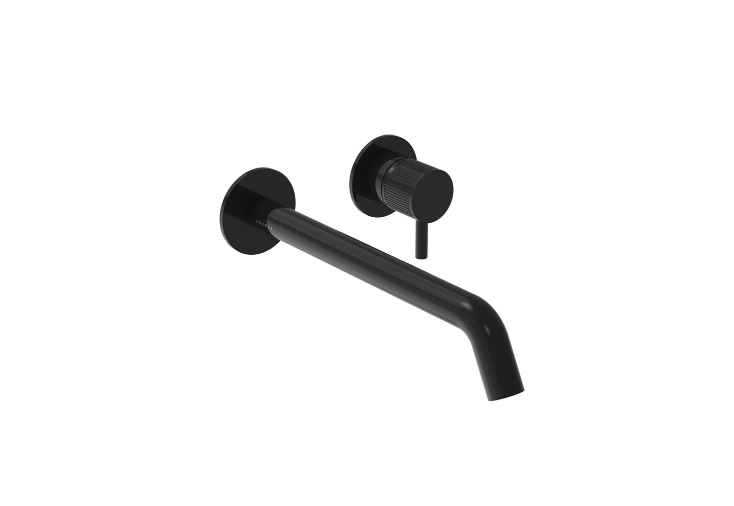 COS 2 Plate Wall mounted Basin Mixer KIT - w/ Long spout (220mm) w/ Fluted handle