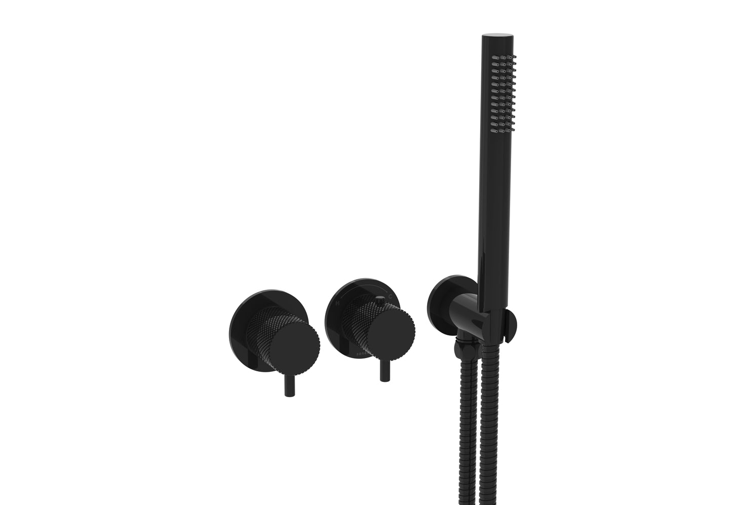 COS 2 Way Thermostatic Shower RING Valve KIT - w/ Knurled Handle & HANDSET - Portrait & Landscape