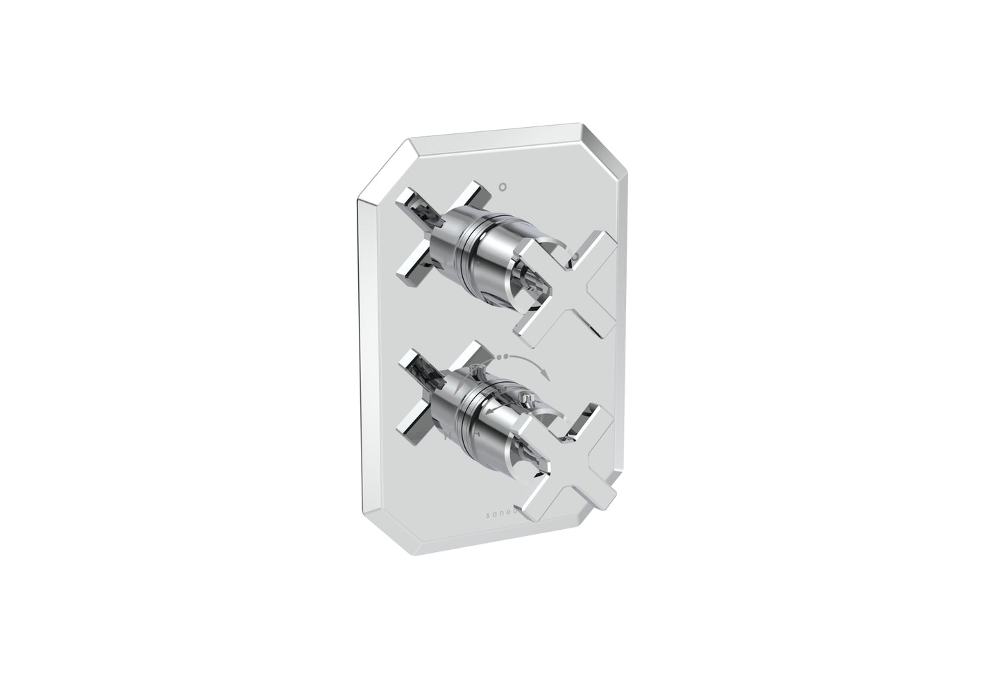 CROMWELL 2 way thermostatic shower valve kit with cross handles