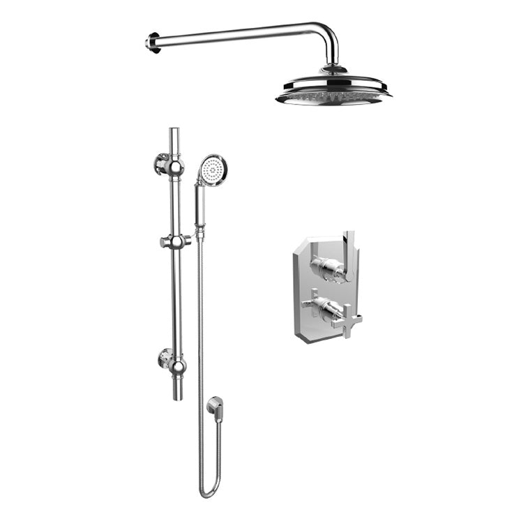 CROMWELL 2 way shower kit with lever & cross handles
