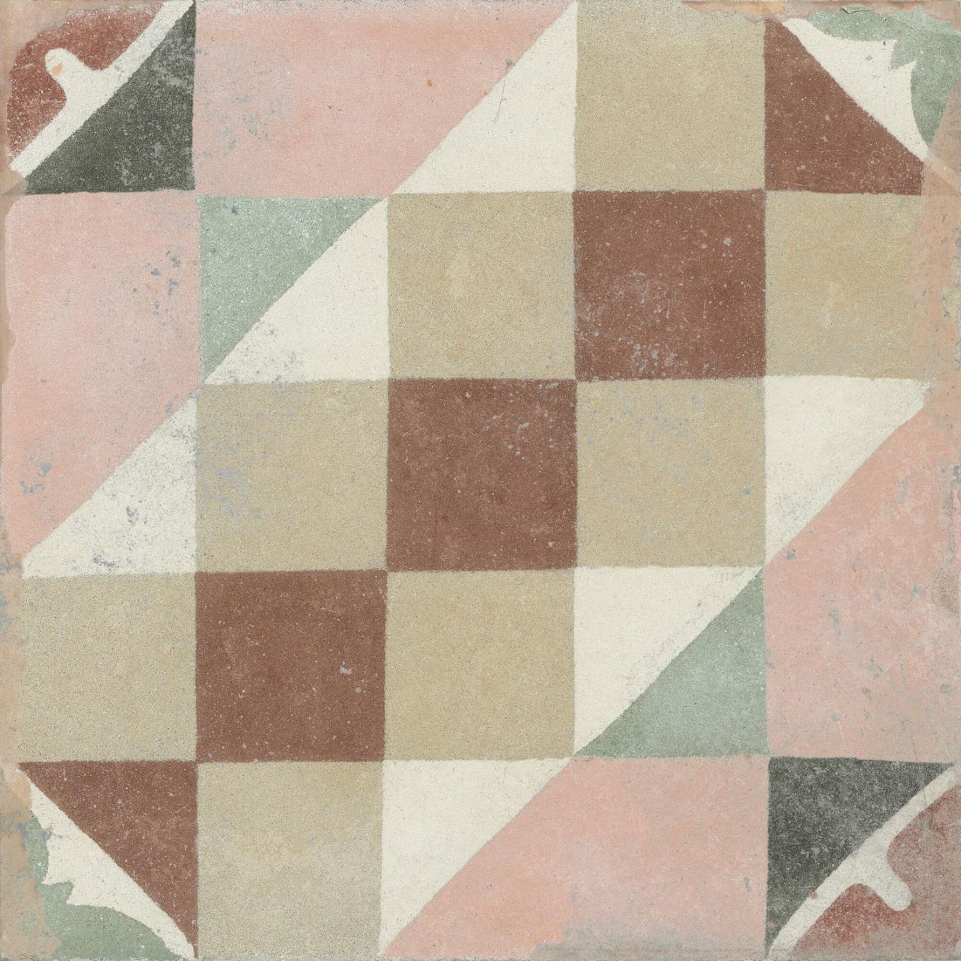 Machu Favara Matt Porcelain Patterned Tile 223x223mm