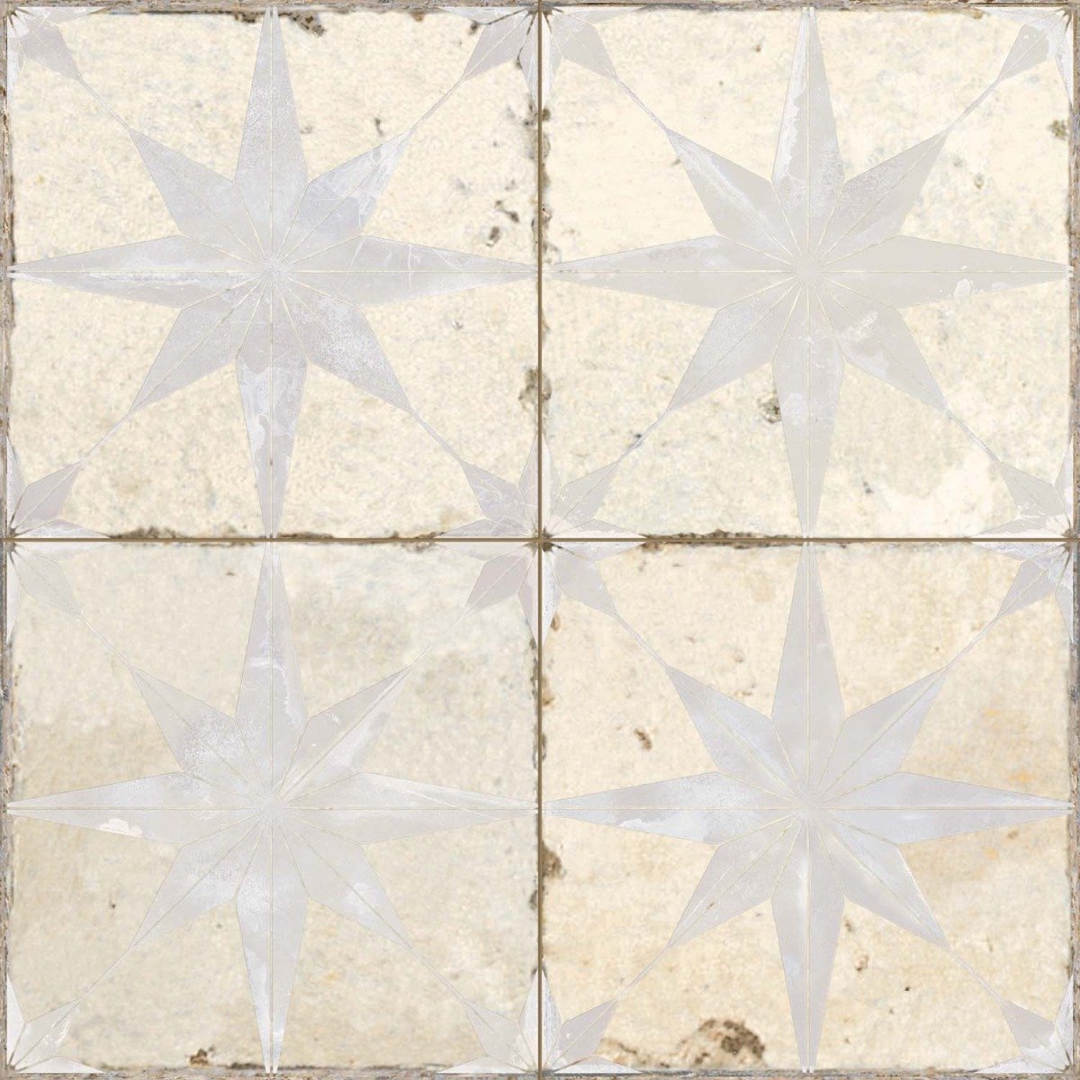 Hades Star White Lappato Ceramic Tile 450x450mm