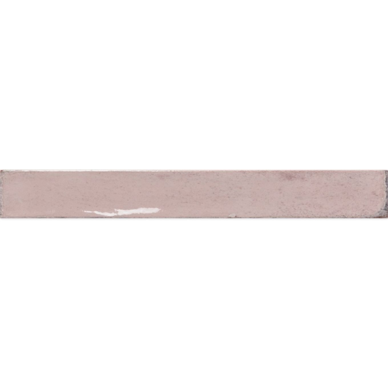Capri Pink Gloss Ceramic Brick Tile 400x50mm