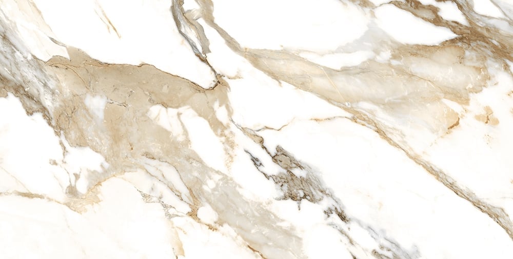 Charlie Beige Marble Gloss Porcelain Tile 600x1200mm