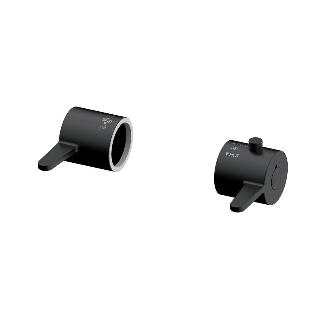 Elegant Haven Lever Black Handles For Spey Shower Kit 13