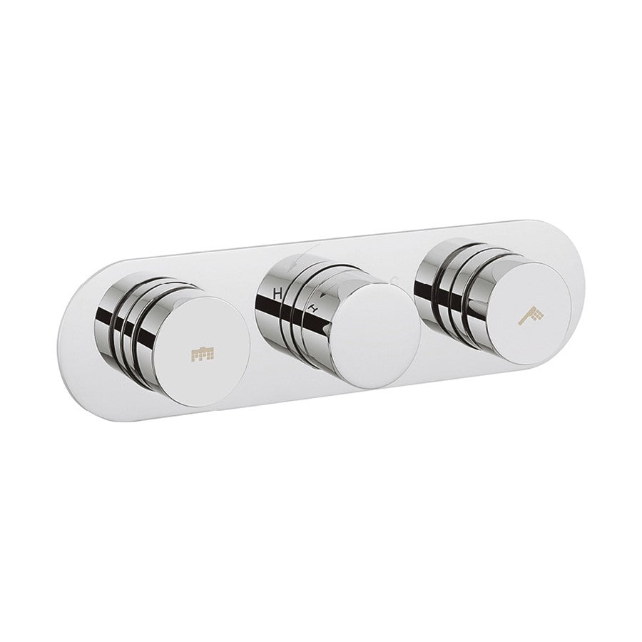 Dial Central Trim Thermostatic Shower Valve with 2 Way Diverter