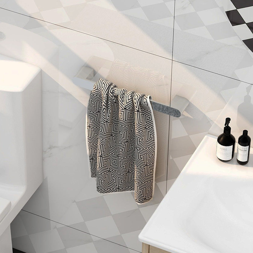 Round 340mm towel bar in Chrome