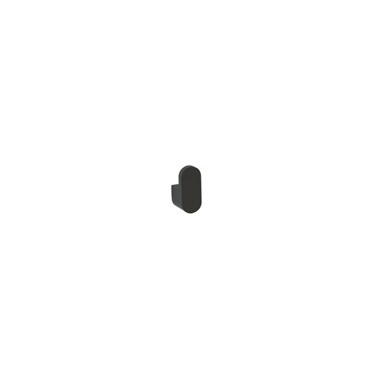 Round robe hook in matt black
