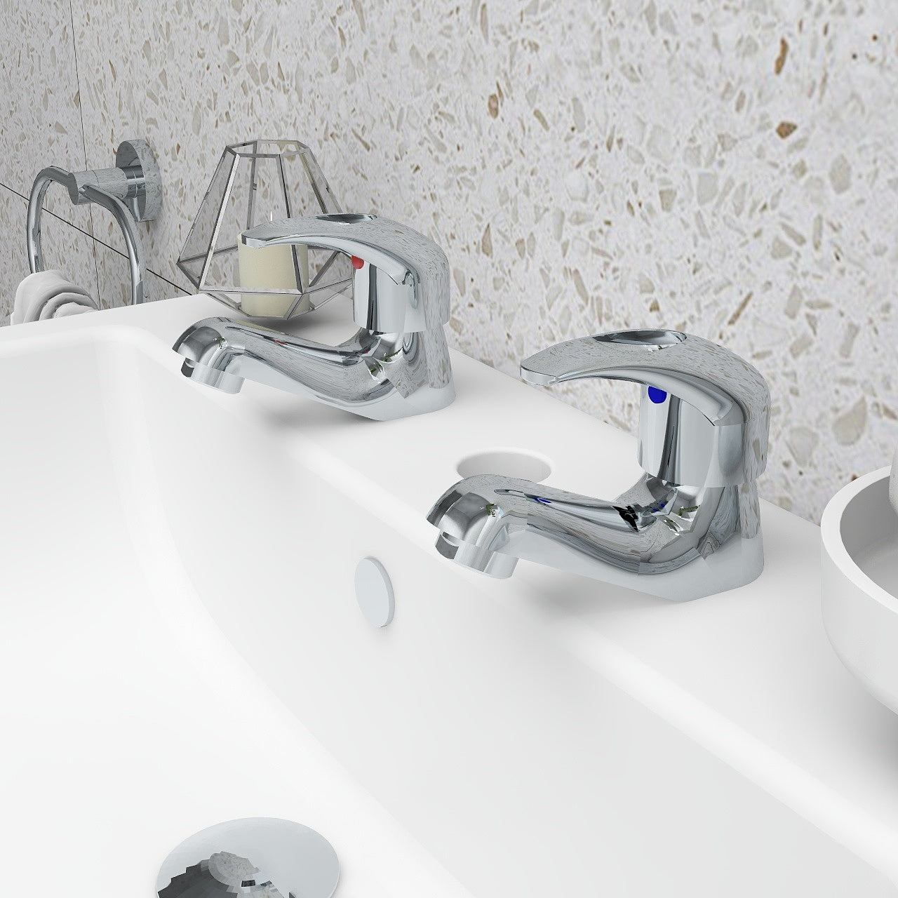 dv8 pair of basin taps