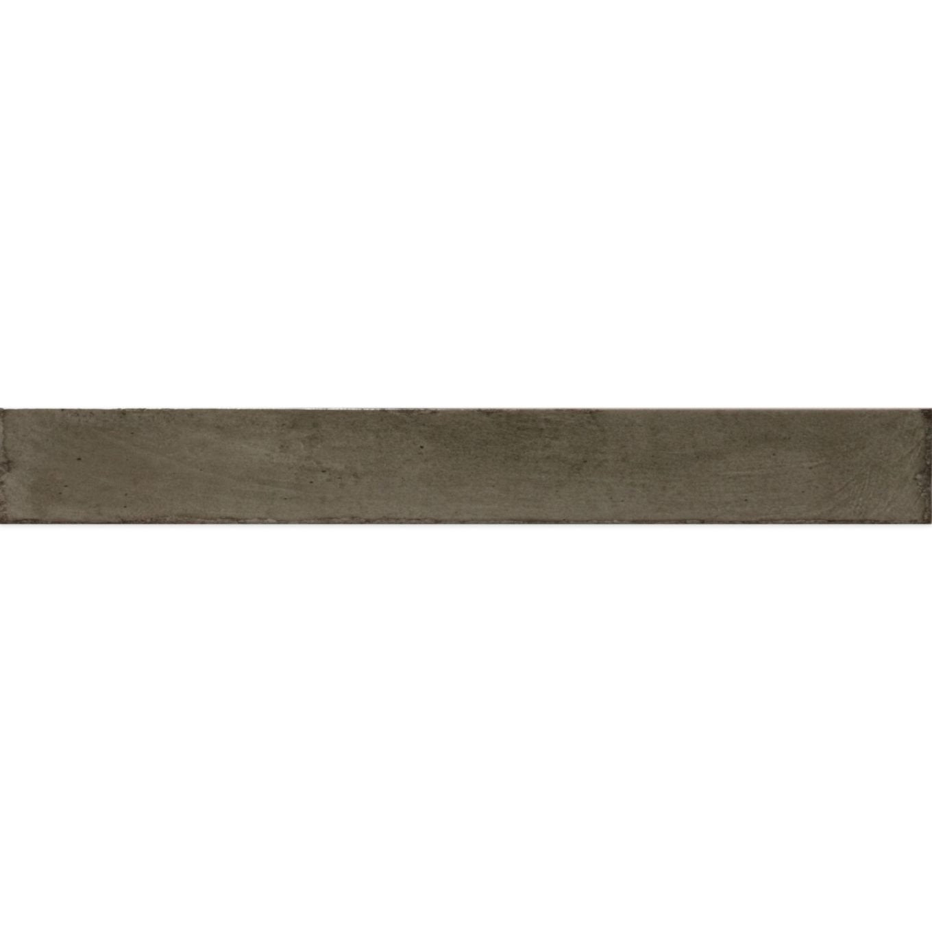 Capri Olive Green Gloss Ceramic Brick Tile 400x50mm