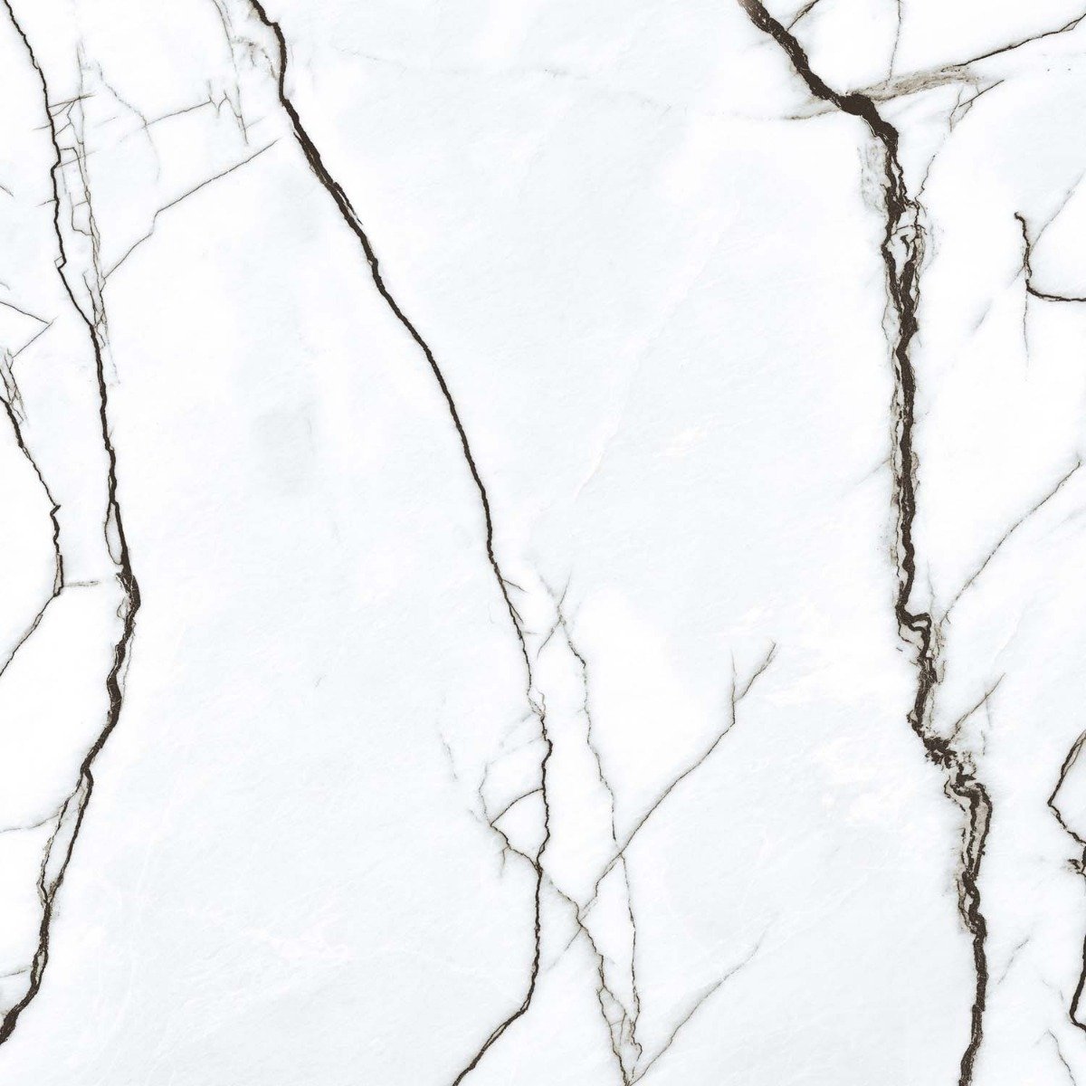 Marquis White Marble Gloss Porcelain Tile 1200x1200mm