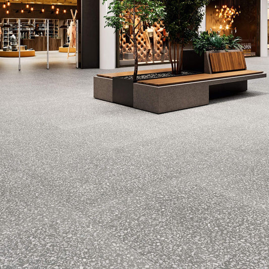 Kenobi Ceniza Matt Terrazzo Porcelain Tile 1000x1000mm