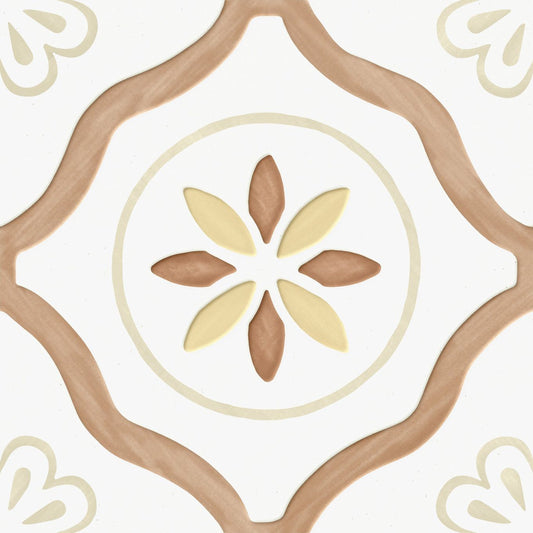 Lira Clay Petals Matt Porcelain Tile 223x223mm