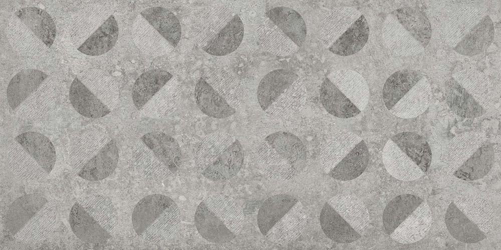 Dakar Gris Decor Semi-Polished Porcelain Tile 450x900mm