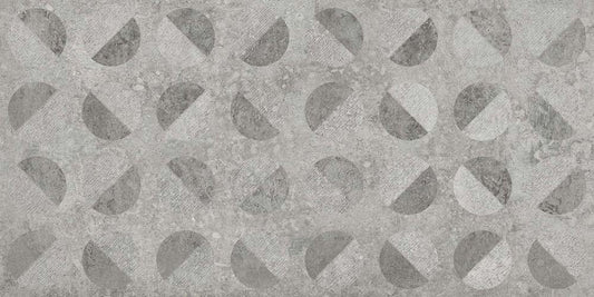 Dakar Gris Decor Semi-Polished Porcelain Tile 450x900mm