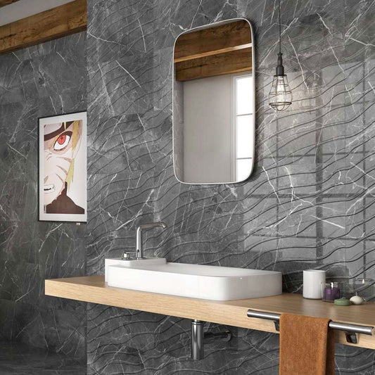 Niagra Marengo Wave Ceramic Tile 333x550mm