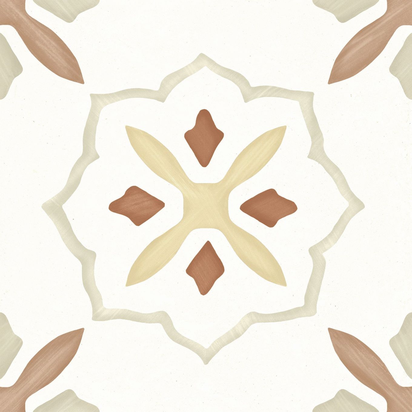 Lira Clay Cross Matt Porcelain Tile 223x223mm