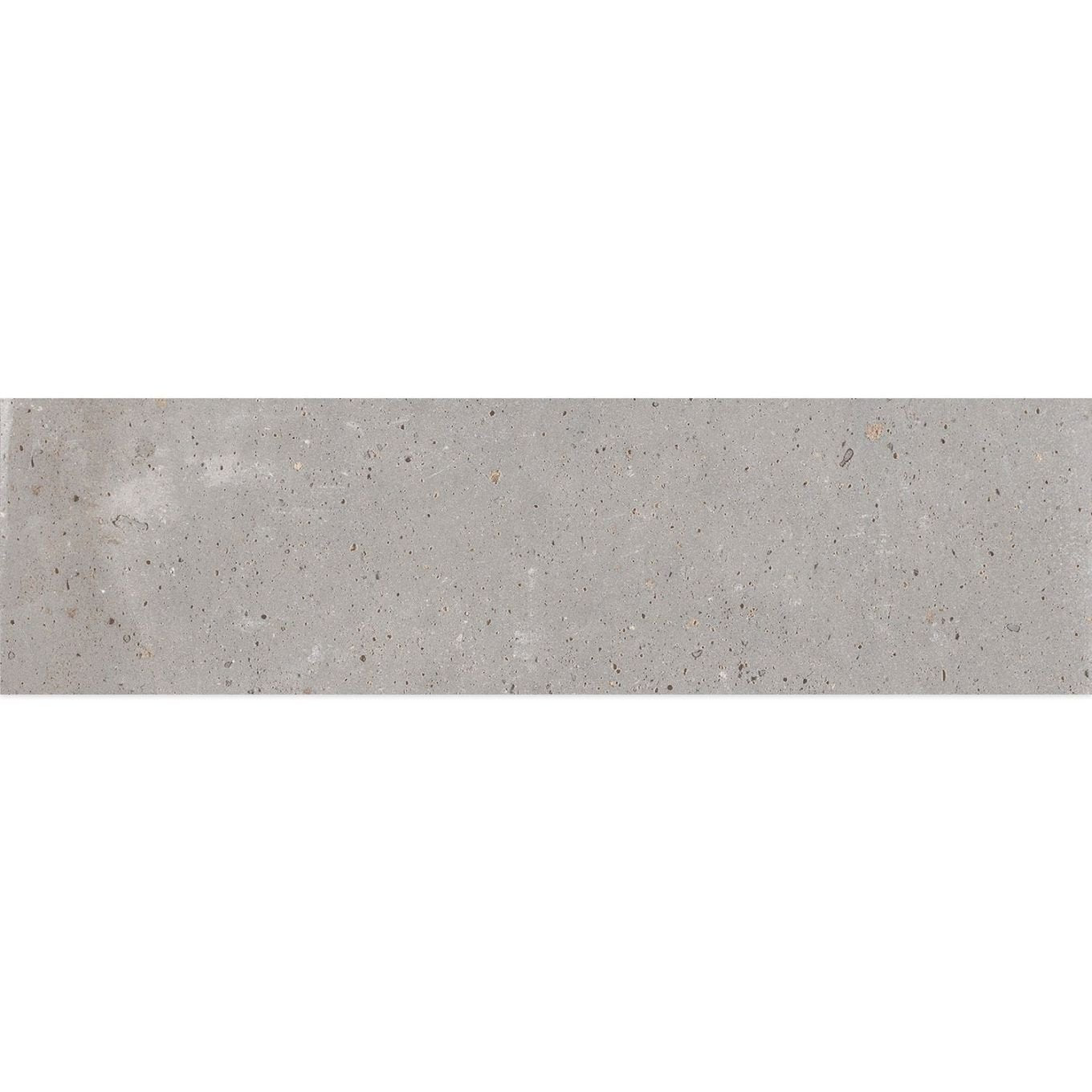 Terraza Grey Terracotta Matt Porcelain Brick Tile 280x70mm