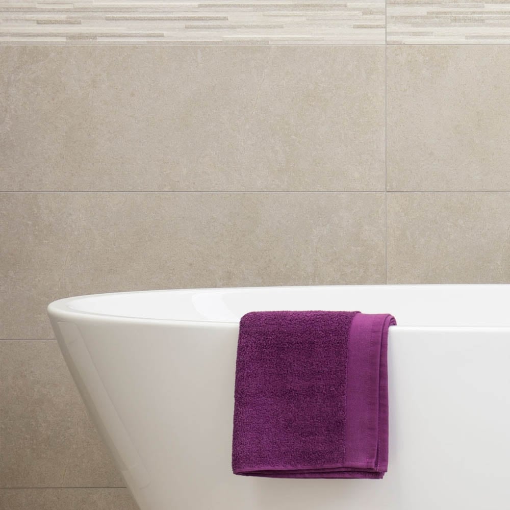 Weave Marfil Rectified Ceramic Tile 300x900mm