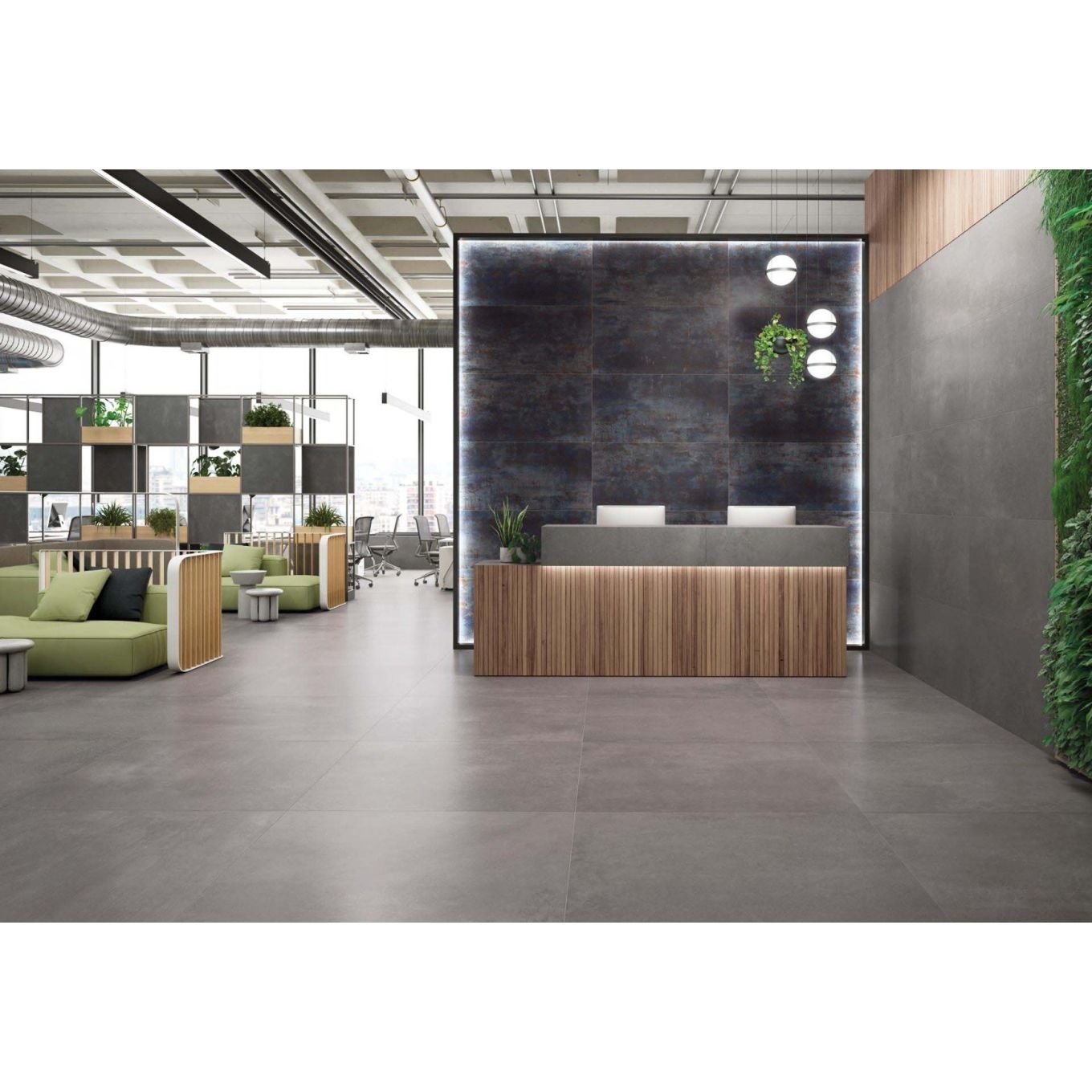 Metallon Royal Blue Semi-Polished Metallic Porcelain Tile 600x1200mm