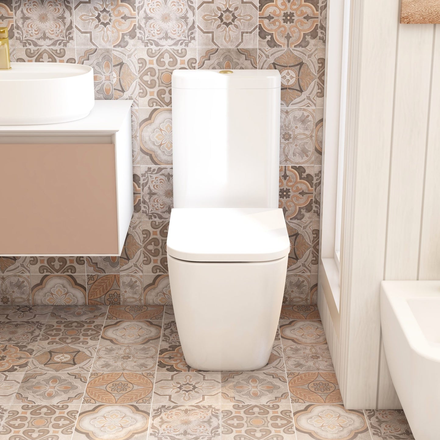 Essence closed back close coupled pan and cistern (pan height 400mm)