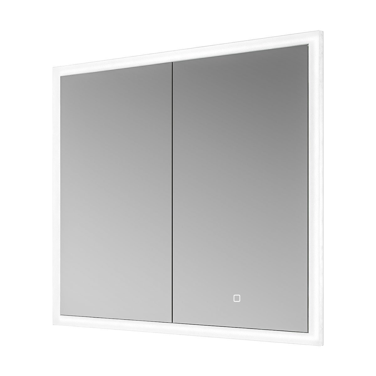 Accent LED Mirrored Wall Double Cabinet with Dual Lighting 800x700mm