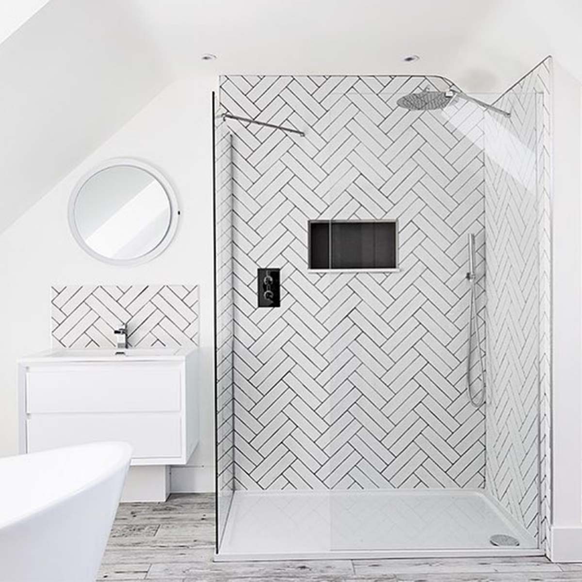 Luso White Matt Ceramic Tile 100x200mm