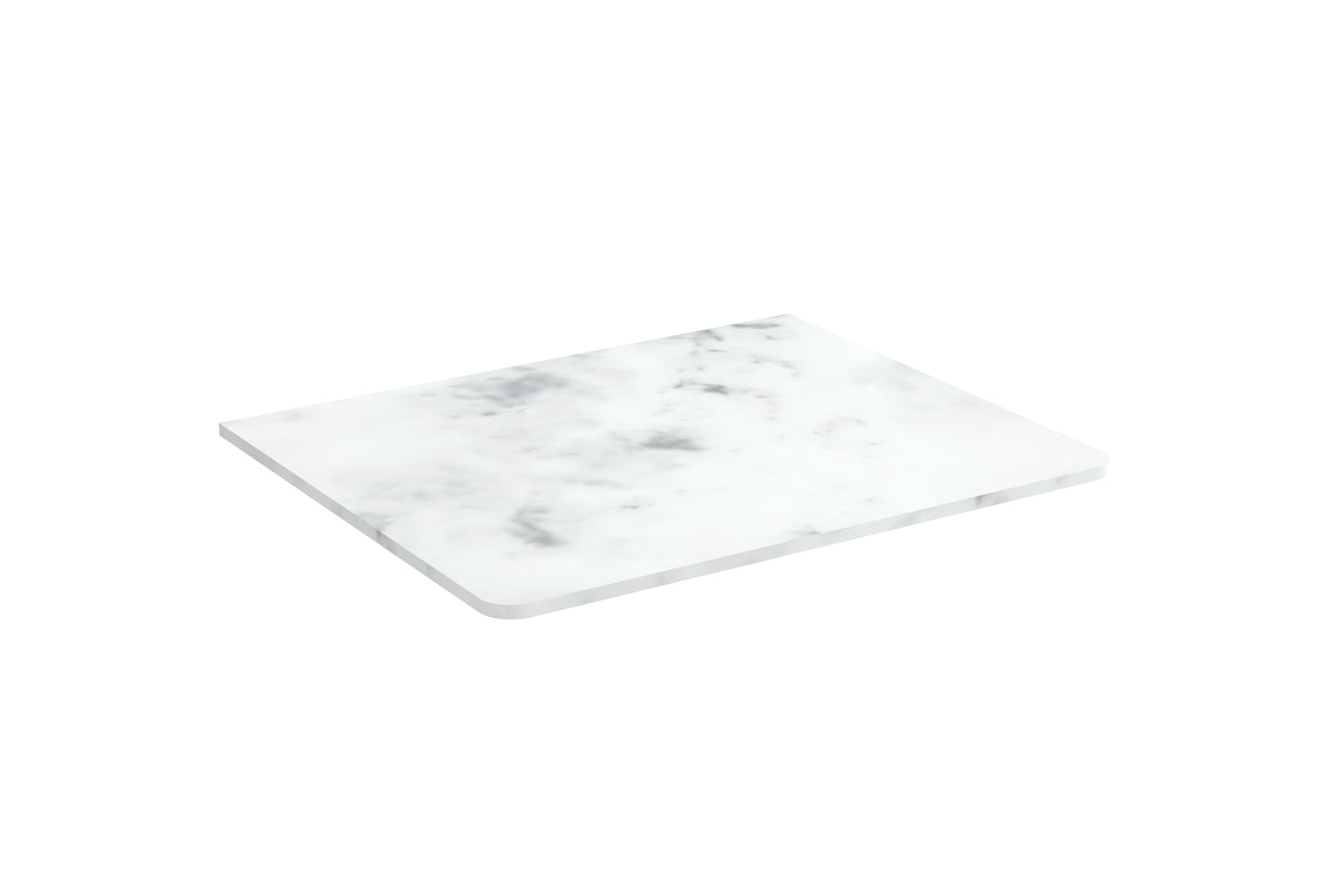 FRONTIER 60cm solid surface countertop - Matte Carrara White