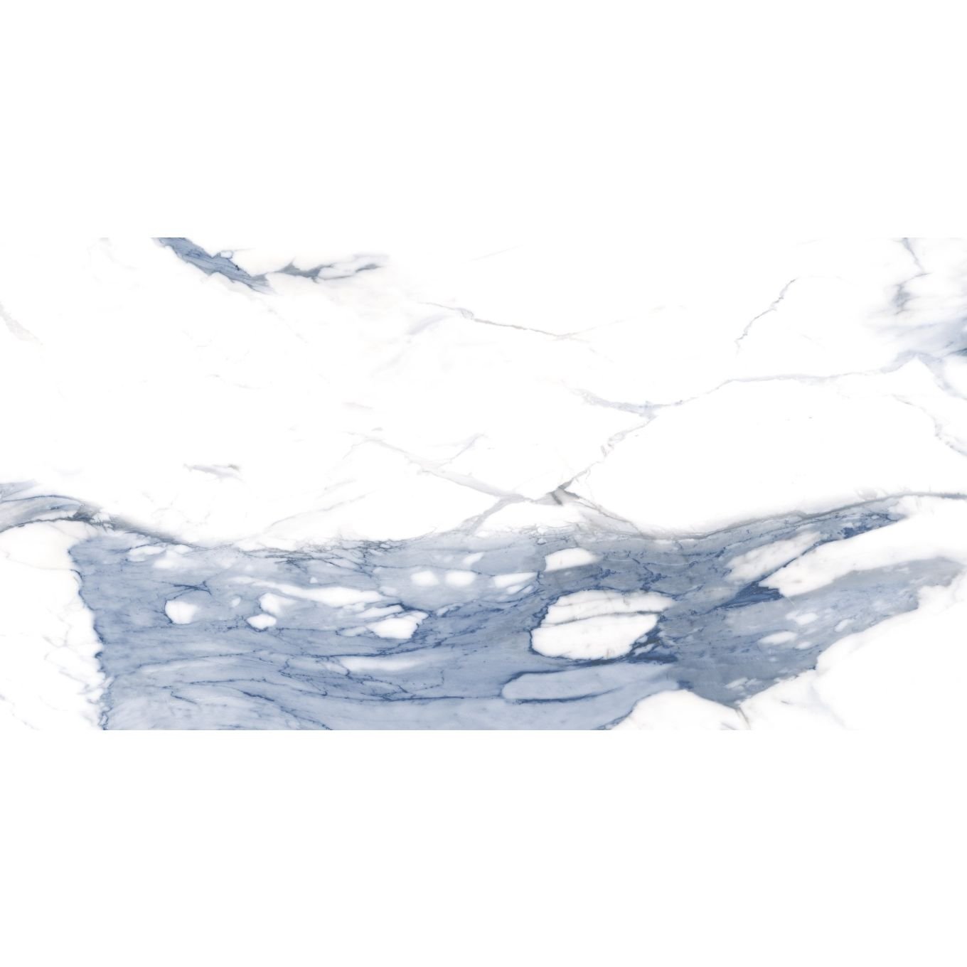Stockholm Blue Gloss Porcelain Tile 1200x600mm