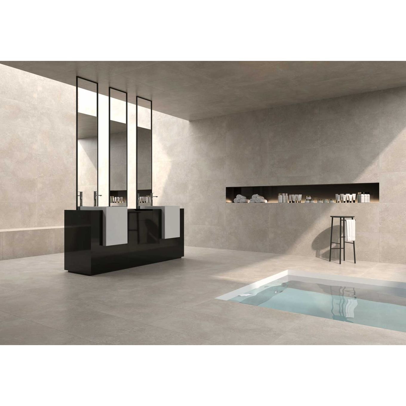 Rodea Beige Rectified Porcelain Tile 450x900mm