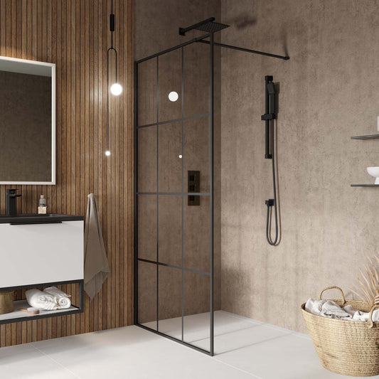 S8 Grid Wetroom Panel 700