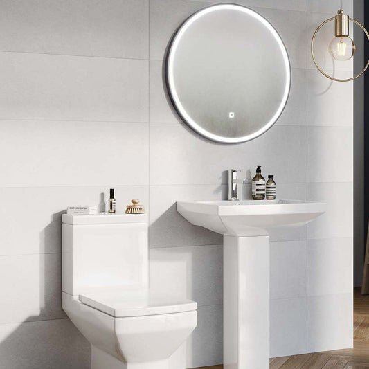 Rhythm Matt White Ceramic Tile 300x900mm