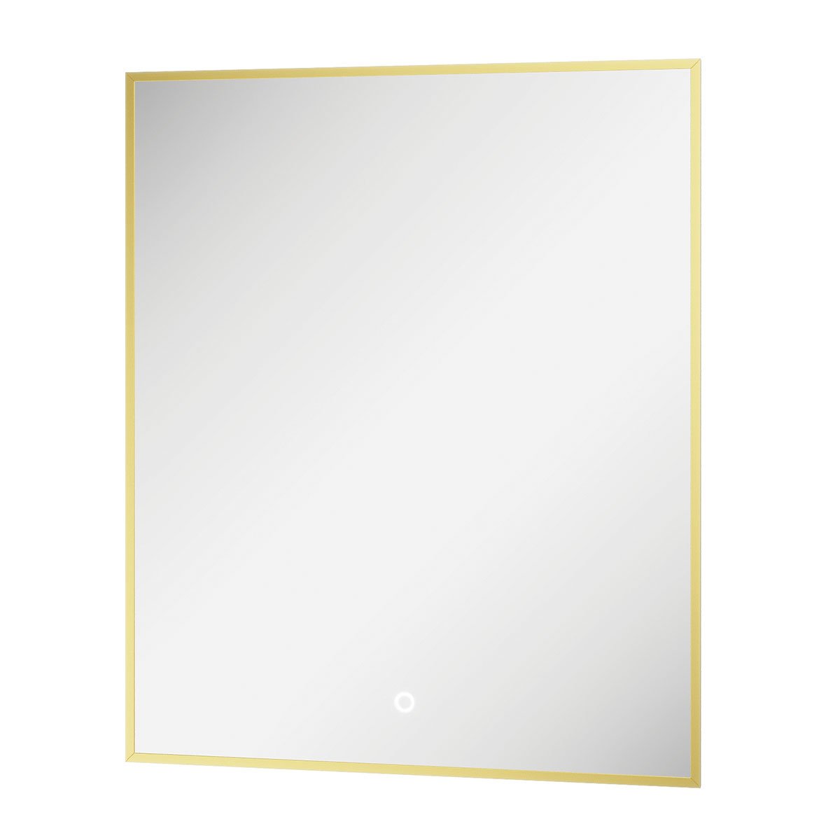 Rione Rectangular Gold Backlit LED Mirror 450x725mm