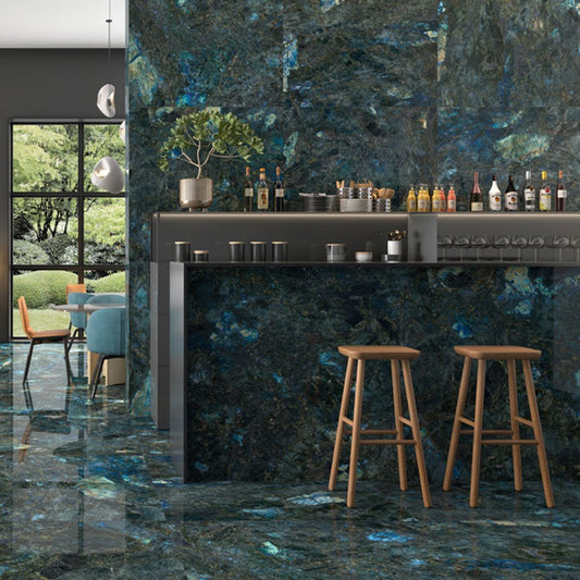Gemstone Blue Super Polished Porcelain Tile 1200x600mm