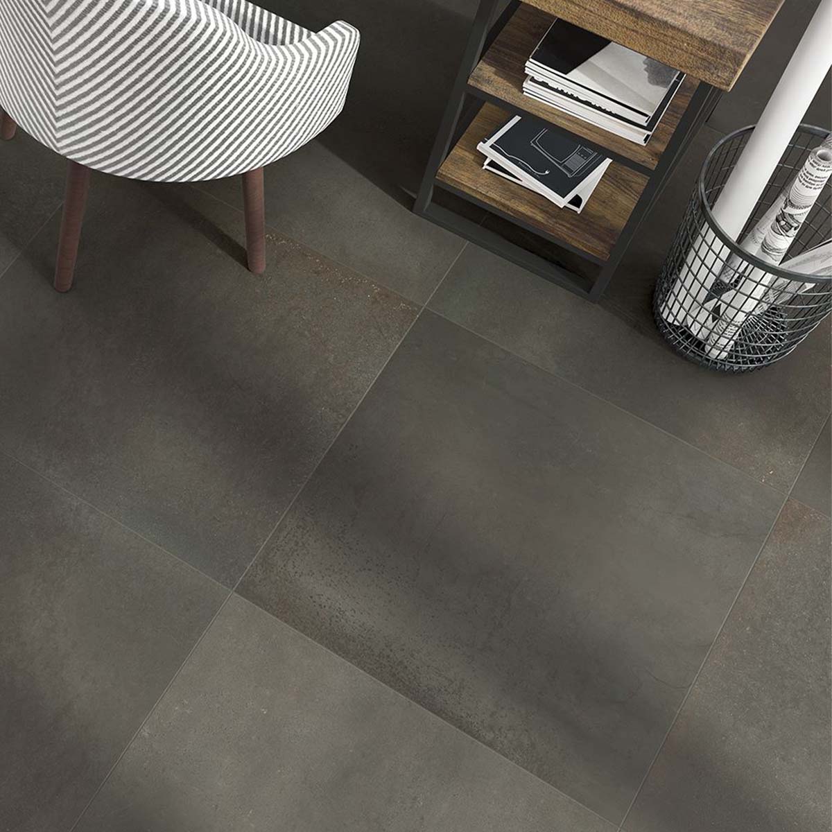Forge Grafito Porcelain Tile 600x600mm