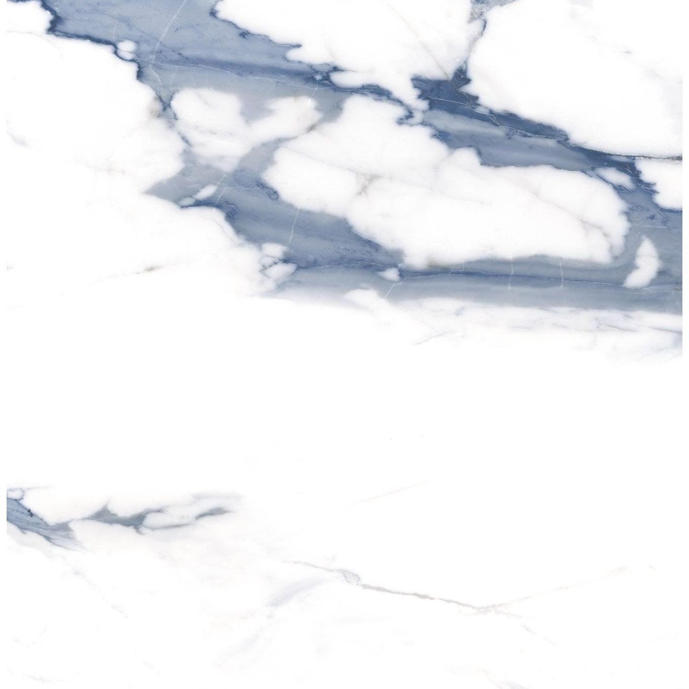 Stockholm Blue Gloss Porcelain Tile 600x600mm