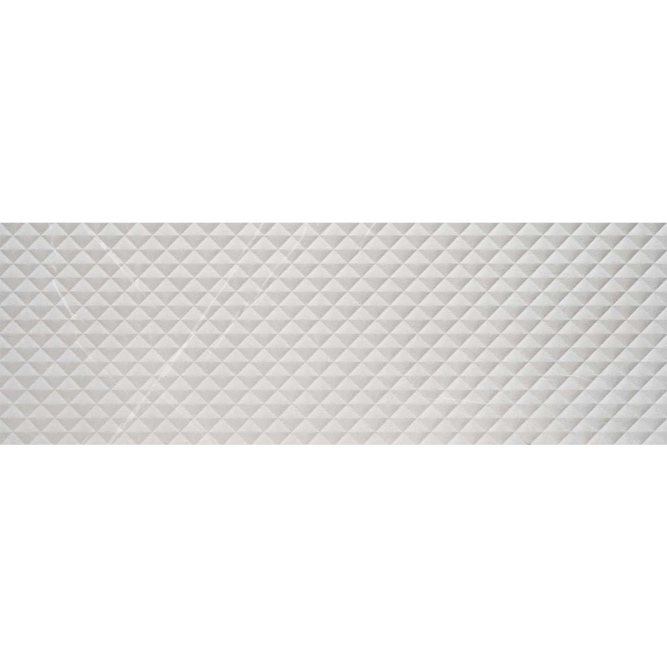 Arcadia Light Grey Textured Decor Matt Ceramic Tile 300x900mm