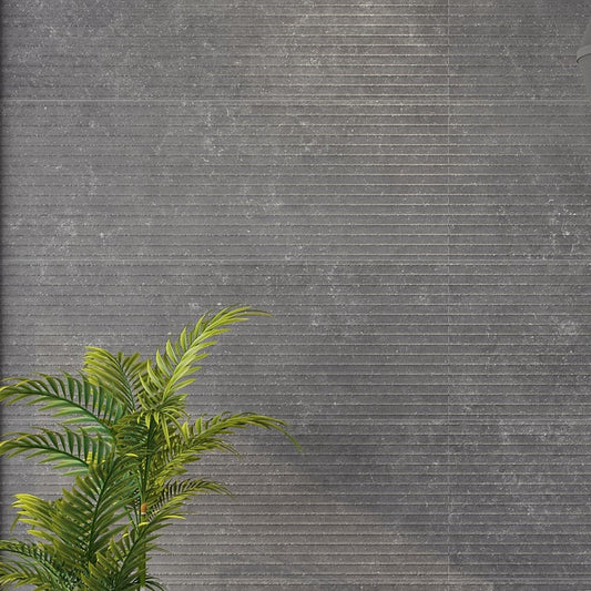 Rock Graphite Decor Matt Ceramic Tile 250x750mm