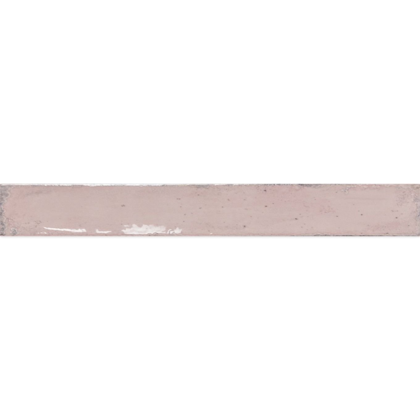Capri Pink Gloss Ceramic Brick Tile 400x50mm