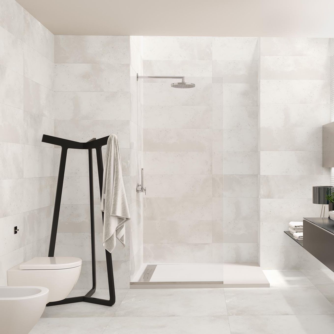 Mirador Blanco Matt Ceramic Stone Tile 300x900mm