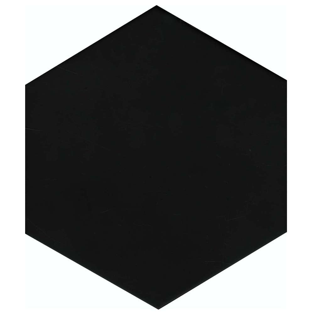 Sayle Matt Black Hexagon Porcelain Tile 215x250mm