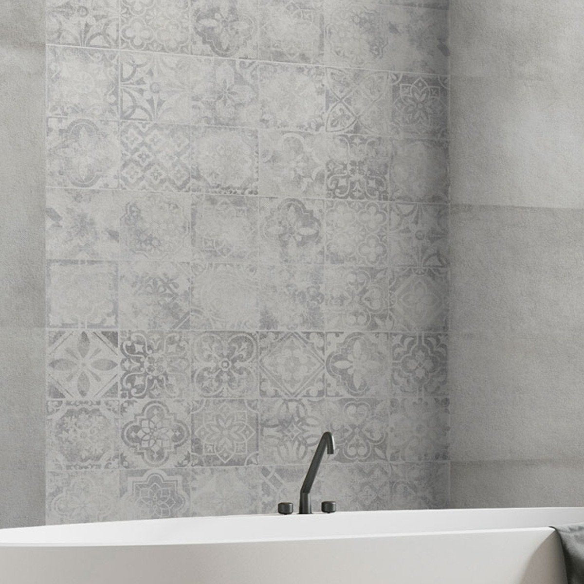 Lancer Decor Hidraulico Pattern Matt Ceramic Tile 300x900mm