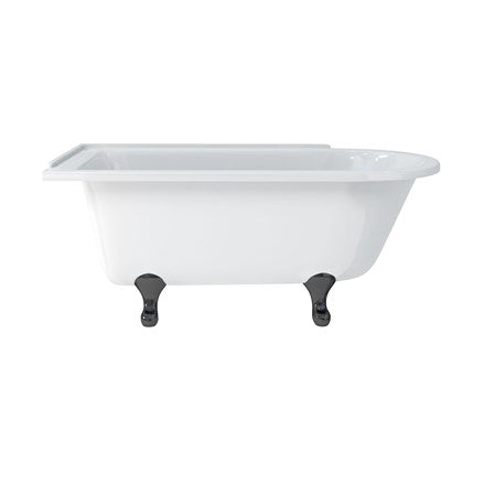 Hampton 150cm Left Handed Showering Bath with Standard Feet