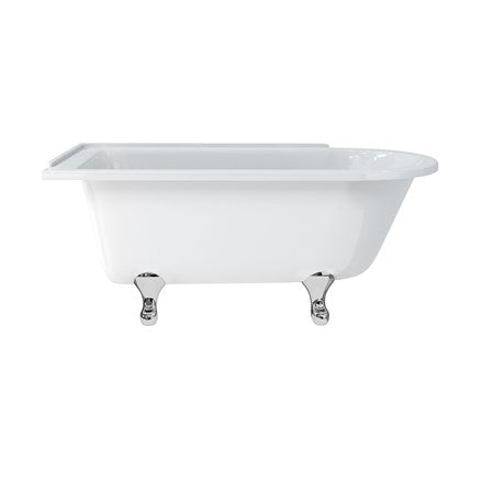Hampton 150cm Left Handed Showering Bath with Standard Feet