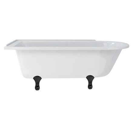 Hampton 170cm Left Handed Showering Bath with Standard Feet