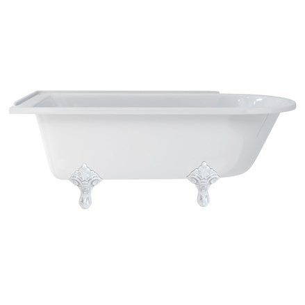 Hampton 170cm Left Handed Showering Bath with Standard Feet