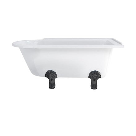 Hampton 150cm Right Handed Showering Bath with Luxury Feet
